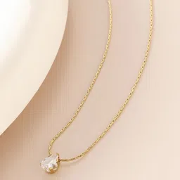 Designs & You Gold-Plated Stainless Steel Teardrop Shaped Pendant image 3