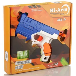 Aditi Toys Plastic Toy Gun for Kids, Soft Bullet Gun with 10 Soft Foam Bullets, Best Toy Gun For Fun Target Shooting & Kids Battle Fight, Range - 60 Feet, Suitable For Kids Above 3 Years, BIS Approved image 2