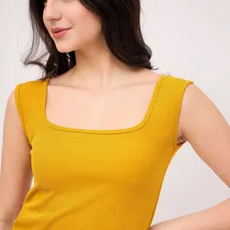 DressBerry Ribbed Crop Vest Top image 5