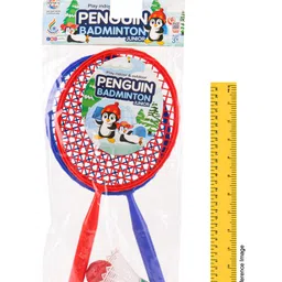 Ratnas Unicorn Badminton Set With Ball & Shuttlecock - Blue & Red image 3