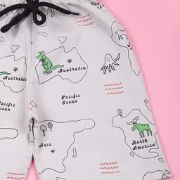 V-Mart Boys Printed Pure Cotton T-shirt With Shorts image 2