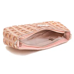 Boho girl Shimmer Siren Clutch - 1 Unit - Rose Gold Vegan Leather image 4