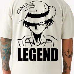 Be Crazy Men Graphic Printed Round Neck Cotton Oversized T-shirt image 3