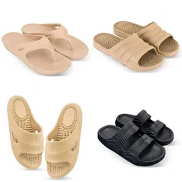 Feel alive Men Set Of 4 Ultra-Comfortable & Lightweight Flip Flops-picture-21