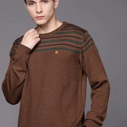 Raymond Men Brown Pullover-image-24