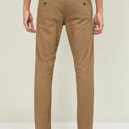 Fame Forever by Lifestyle Men Khaki Slim Fit Solid Chinos image 3