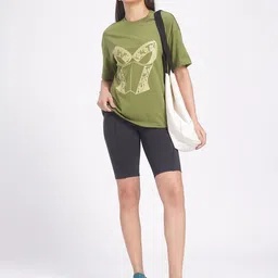 glitchez Vibe Check Dropped Sleeve Oversized T-Shirt image 3