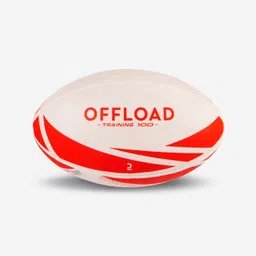 offload Rugby Ball R100 Size 4 - Red image 1