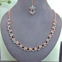 VATSALYA creation Alloy Gold- plated Turquoise Jewellery Set-picture-21