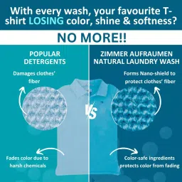 Zimmer Aufraumen Plant Based Laundry Liquid Detergent pH Balanced with Fabric Conditioner and Fragrance - 5 Ltr image 2