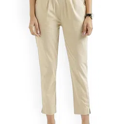 Thrifty Thread Women Solid Mid-Rise Regular Fit Trousers-image-16