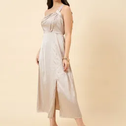 aayu Satin Sheath Midi Dress image 4