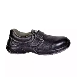 Coffer Safety Steel Toe Safety Shoes Low Ankle PU Sole Double Density Black Leather Size UK 6, 1178-picture-33