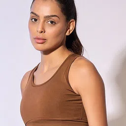 COLOR CAPITAL Full Coverage Removable Padding Anti Odour Workout Bra With Anti Microbial image 2