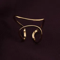 PALMONAS Gold-Plated Adjustable Finger Ring image 2