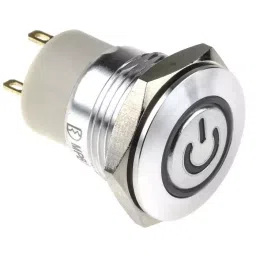 RS PRO Illuminated Push Button Switch Latching 16 mm Cutout SPST Green LED 36 V DC, 1759733-picture-13