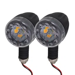 AllExtreme EXTS2Y Universal Turn Signal Indicator Light Front/Rear Round Blinker Bulb for Motorcycles (Yellow, 2 Pcs)-picture-23