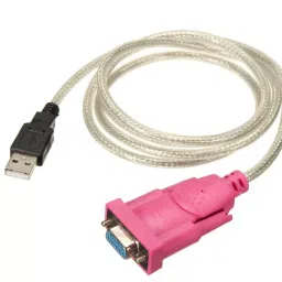 Mak World 9-Pin USB 2.0 to Serial RS-232 Female DB-9 Cable Converter Adaptor Pink image 5