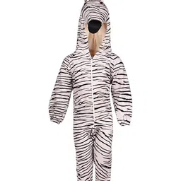 RAJ FANCY DRESSES Full Sleeves  Zebra Animal Theme Costume Dress - Black & White-picture-20