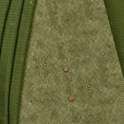 Soch Ethnic Motifs Printed Zari Unstitched Dress Material image 2