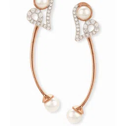 Voylla Rose Gold-Plated AD Studded Ear Cuff-image-1