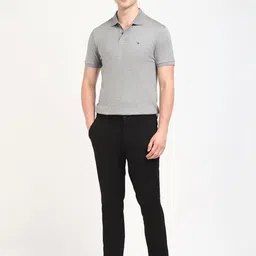 Tommy Hilfiger Men Solid Polo Collar Cotton T-shirt image 3