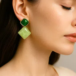 DressBerry Gold-Plated Metal Crystals Earrings-image-80