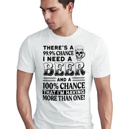 Seekbuylove Men Bio Finish Typography Printed Pure Cotton T-shirt-picture-18