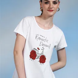 Moda Rapido Women Printed Bio Finish T-shirt-picture-34