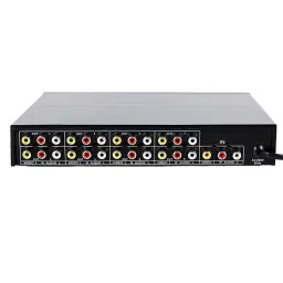 Mak World RCA 1 Input & 8 Output 8 Way Audio Video AMP Splitter Black-picture-39