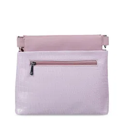 Mochi Purple Textured PU Structured Sling Bag image 4