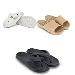 Feel alive Men Set of 3 Self Design Sliders-picture-27