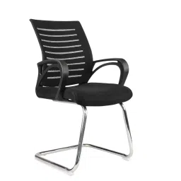 SAHANI Medium Back Visitor Chair Mesh Fabric Arm Rest Black, SSF-07-image-95