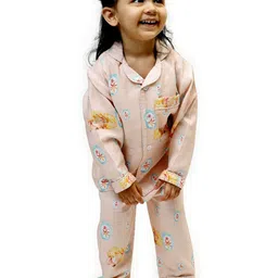 Snuggly Spaces Girls Printed Night suit image 3