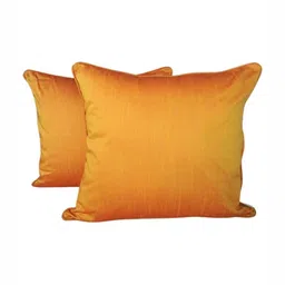 TARA- Sparkling Homes Yellow 2 Pieces Square Cushion Covers image 2