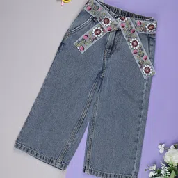 V-Mart Girls Regular Fit Mid-Rise Jeans Comes With A Belt-image-64
