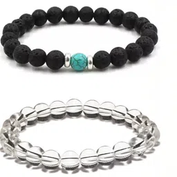 Bilqis Set Of 2 Artificial Beaded Elasticated Bracelets-picture-27