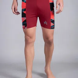 Attire Zone Men Printed Slim Fit Dri-Fit Swim Bottom-picture-15
