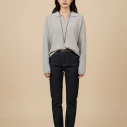 Mast & Harbour Women Ribbed Pullover-picture-21