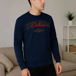 Moda Rapido Mens Printed Round Neck sweatshirt Regular Fit long sleeve-image-83