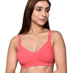 Inner Sense Organic Cotton Pack Of 2 Solid Antimicrobial Soft Feeding Bras - Multi Colour image 3