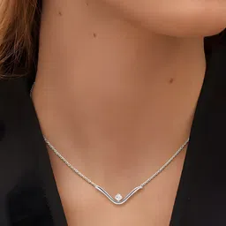 MINUTIAE Silver-Plated Artificial Stones Studded Necklace-picture-20