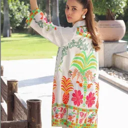 Modestouze Attires Printed Shirt Collar Tunic & Palazzo Co-Ords image 5