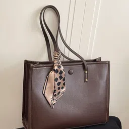 StyleCast x Revolte PU Oversized Shopper Tote Bag image 5