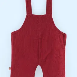 WOW Clothes Cotton Dungaree With Half Sleeves Inner T-Shirt Wild Animal Print - Maroon image 5