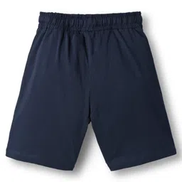 Pine Kids Single Jersey Knit Half Sleeves Shorts Night Suit With Text Print - Red image 5