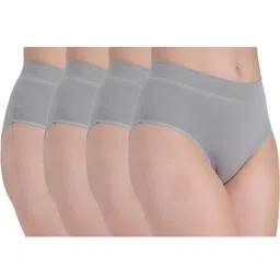 ORLIZEA Pack of 4 Women High-Rise Cotton Blend Hipster Briefs image 5