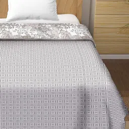 Anadhika Grey Floral AC Room Single Bed Dohar-picture-41