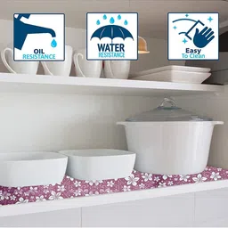 Mopak Decor Purple Set of 1 Regular Shelf Liner Organisers image 5