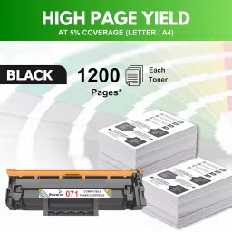 Ravaria Toner Cartridge Black for LBP121dn LBP122dw MF271dn MF272dw MF274dn MF275dw Printer CRG 071 image 3